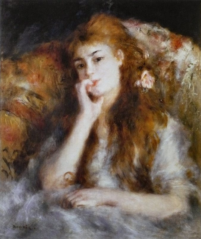 Pierre-Auguste_Renoir_-_Jeune_Femme_assise_(La_Pensée)